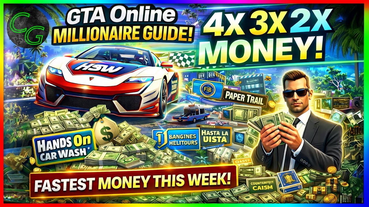 GTA Online Millionaire Guide 💰 4X HSW Races + 3X Legal Fronts | FASTEST Money This Week!