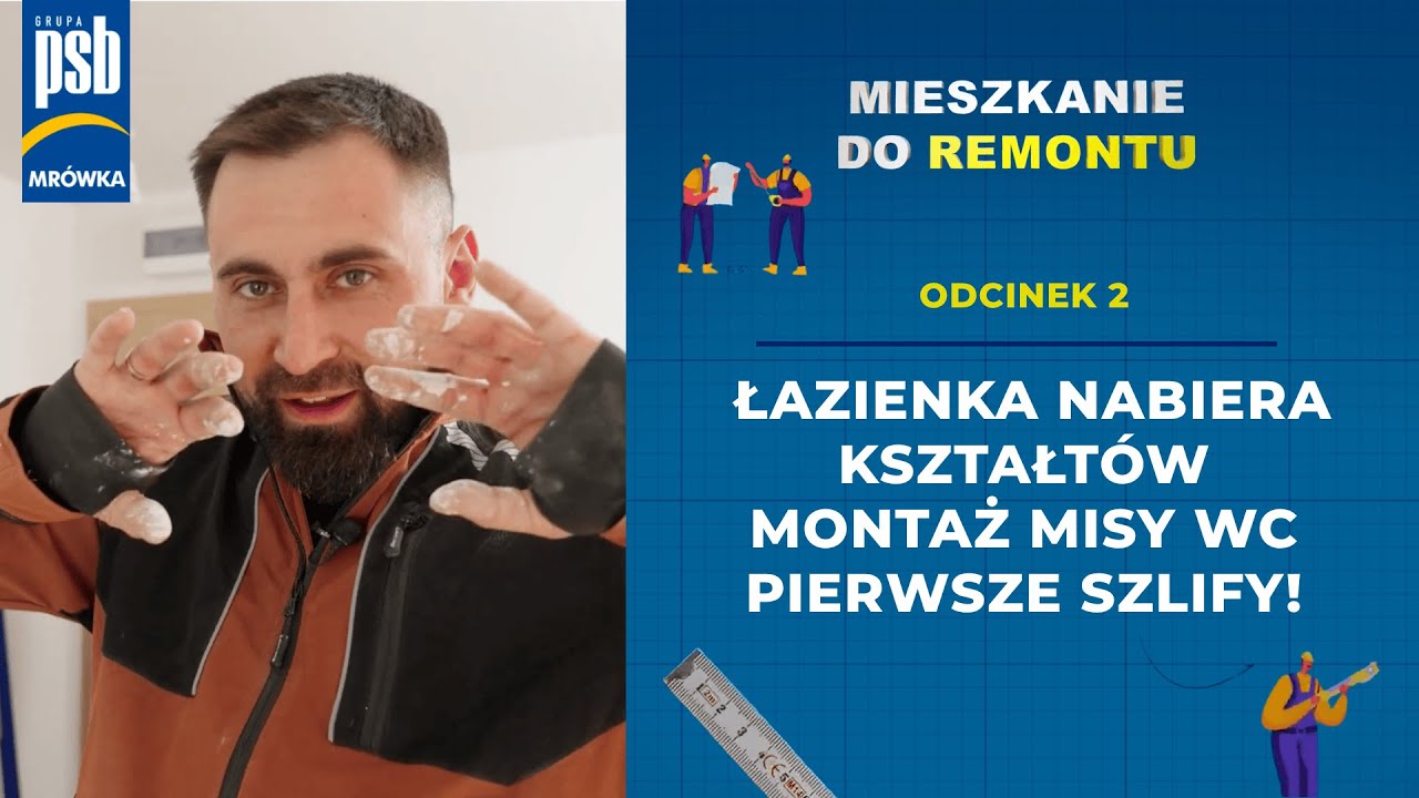 Mieszkanie do remontu | Odcinek 2 | Łazienka nabiera kształtów - montaż misy WC i pierwsze szlify!