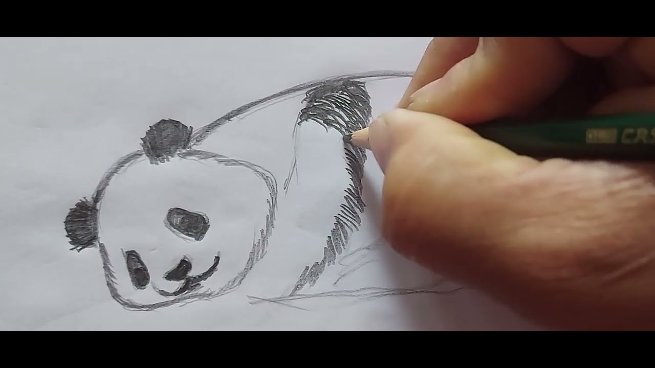 Belajar melukis PANDA