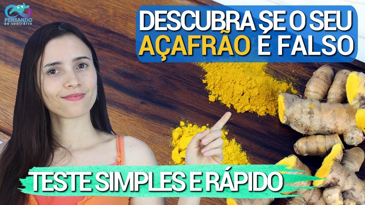 Seu AÇAFRÃO É FALSO? | Descubra com MÉTODO super SIMPLES e natural