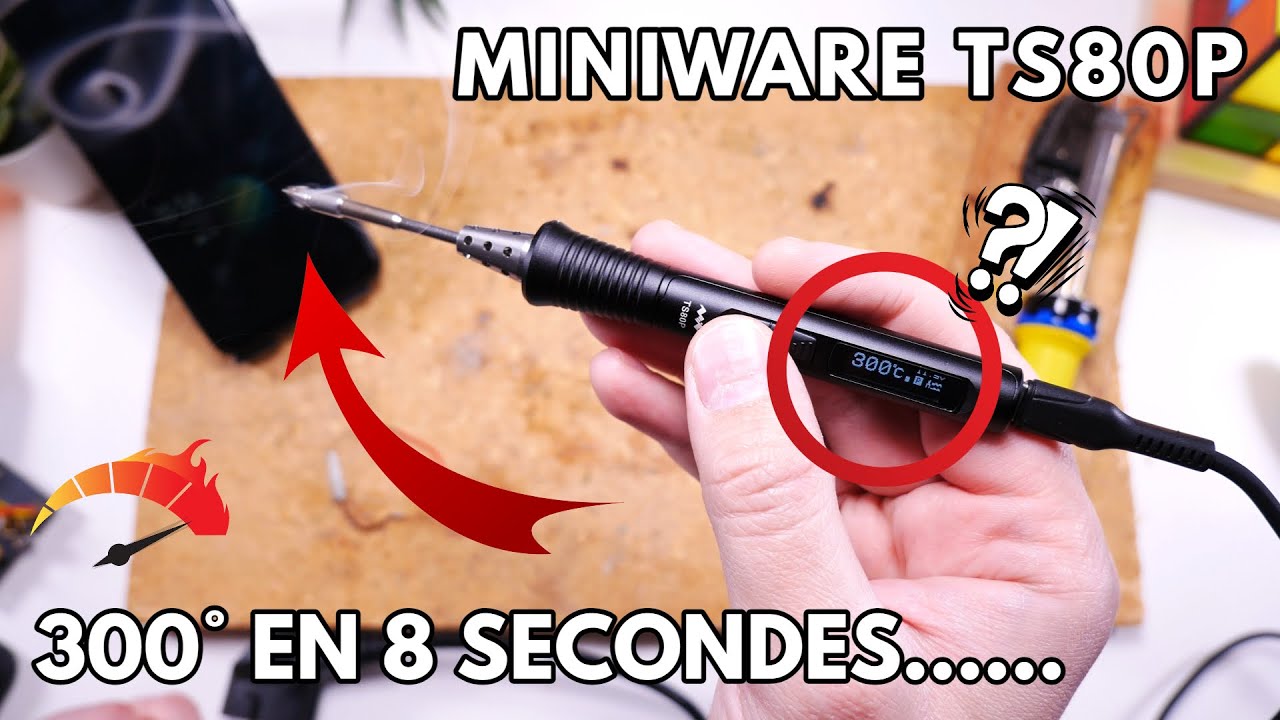Ce fer à souder USB chauffe en 8 secondes !!! 🔥 - Miniware TS80P