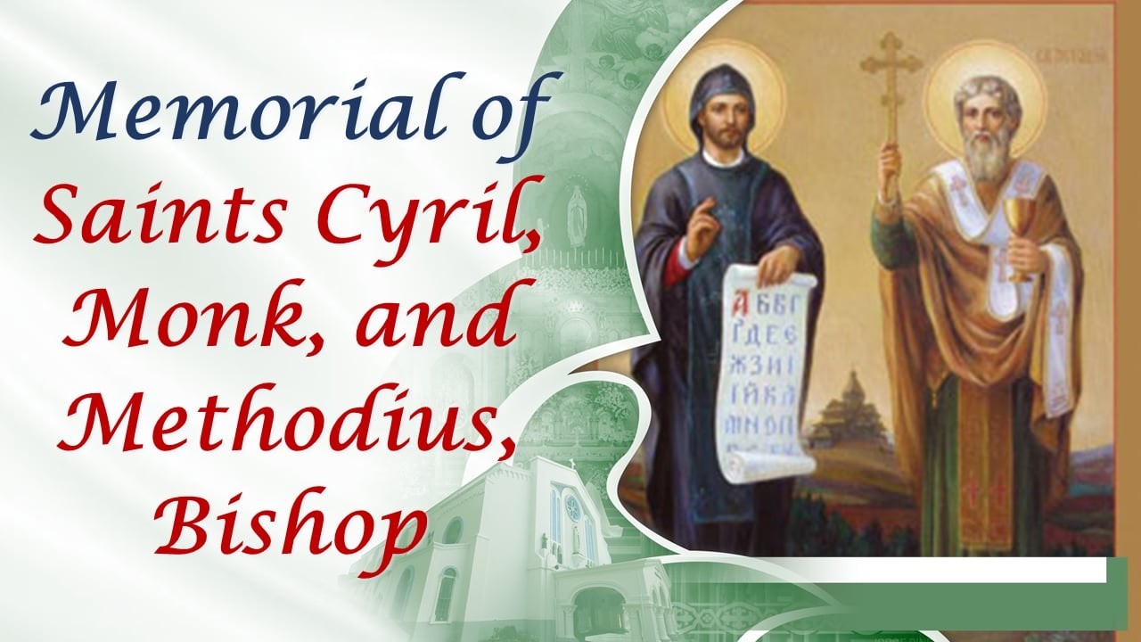 Lauds and 6:00 AM Mass on the Memorial of Saints Cyril, Monk, and Methodius, Bishop.