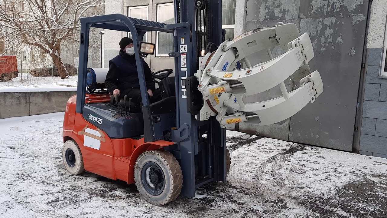 W&oacute;zek widłowy HELI CPQD25-Rc2 + chwytak obrotowy do rol papieru na Flotilo.pl