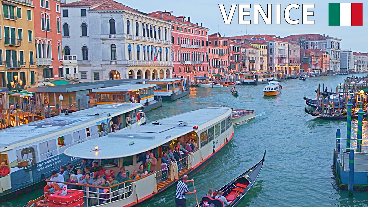 Venice, Italy Evening Walking Tour 4K | Golden Hour in the City of Canals