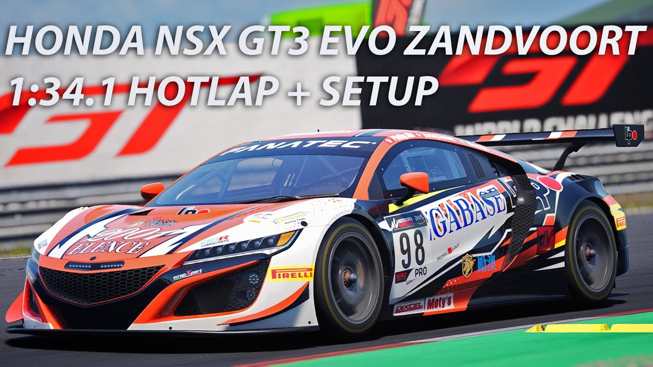 HONDA NSX GT3 EVO ZANDVOORT HOTLAP + SETUP | ACC