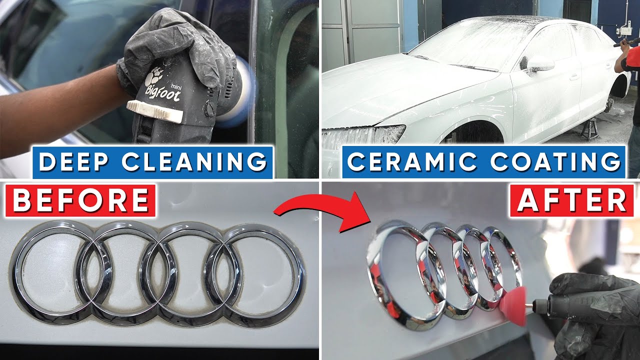 Deep cleaning a 4 YEAR OLD AUDI & Ceramic Coating | Car detailing in HINDI