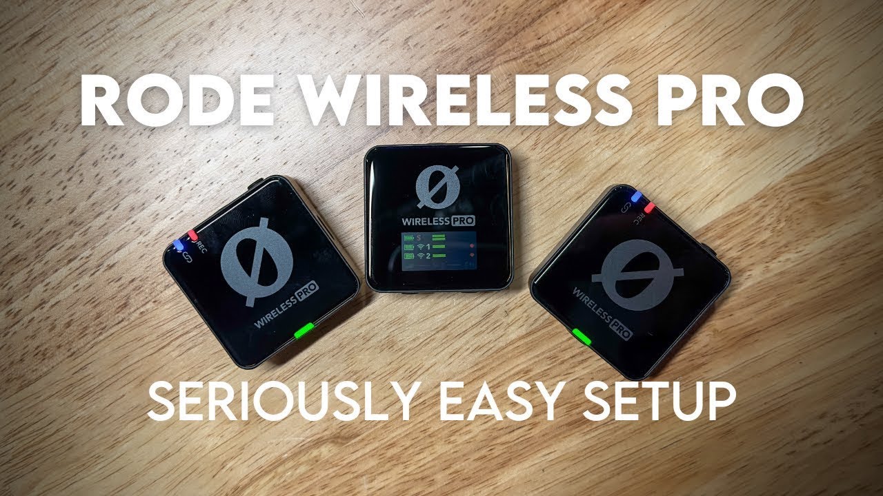 How to set up RODE WIRELESS PRO in 4 minutes!!!