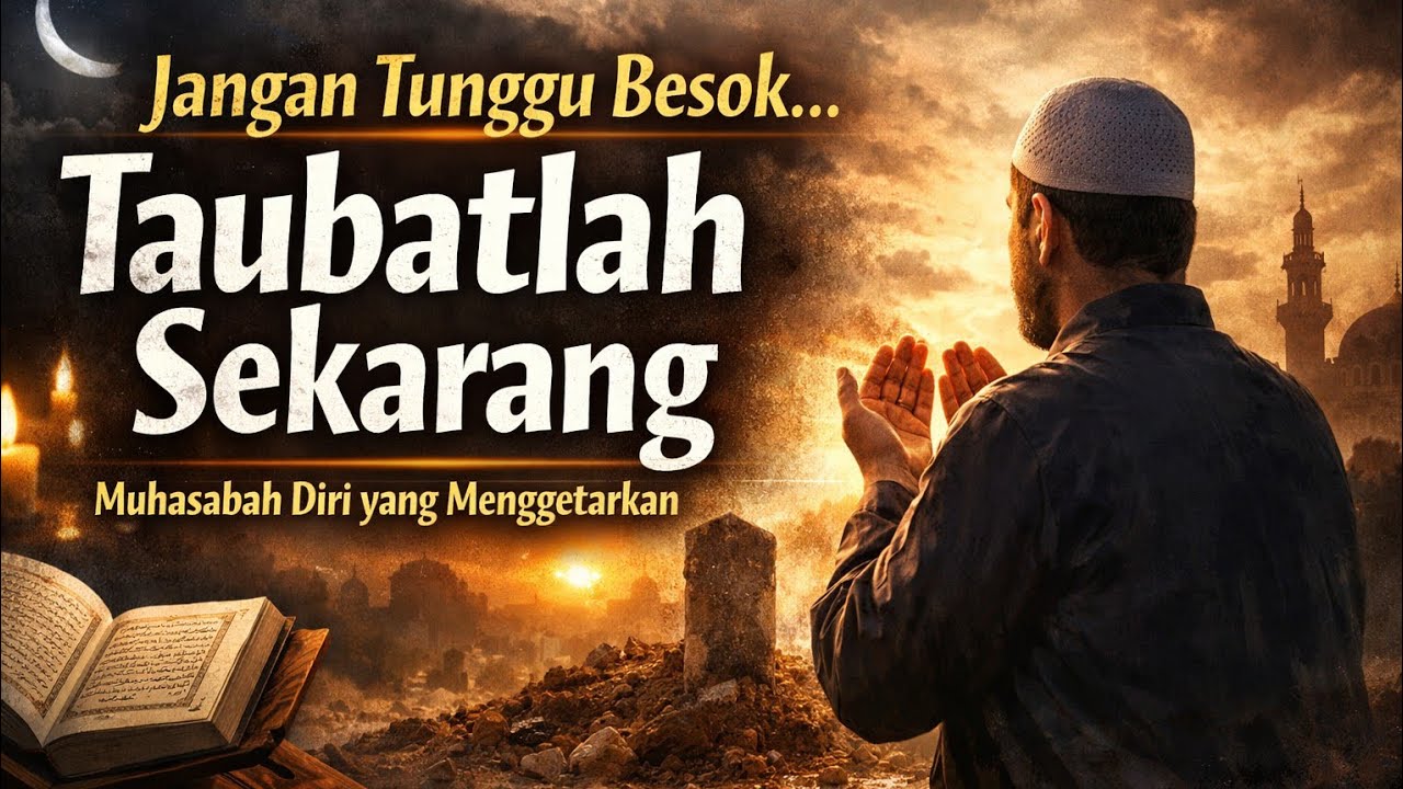 “Jangan Tunggu Besok… Taubatlah Sekarang | Muhasabah Diri yang Menggetarkan”