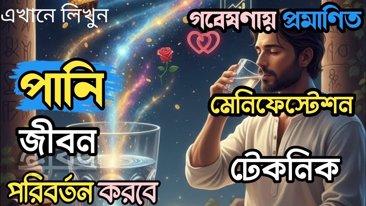 এক গ্লাস পানি দিয়ে জীবন বদলান | Water Manifestation টেকনিক যা বিজ্ঞান প্রমাণ করেছে