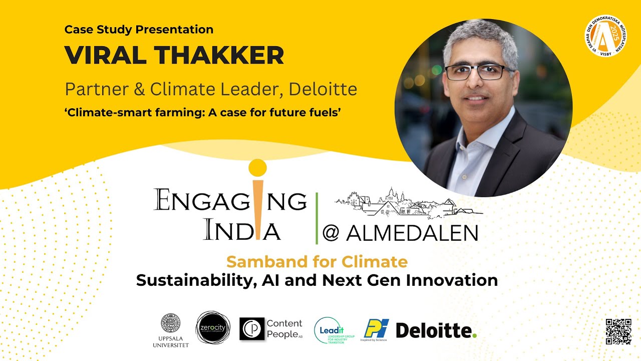 Case Study Presentation by Viral Thakker | Engaging India at Almedalen 2025