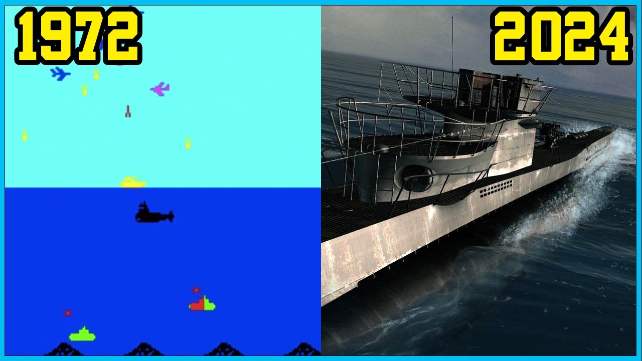 SUBMARINE video games evolution [1972 - 2024]