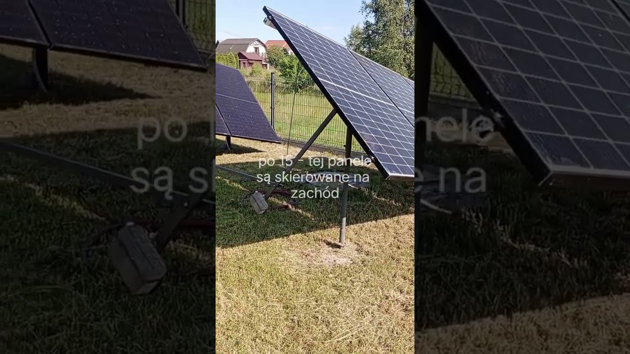 Prosty solar tracker wschód-zachód