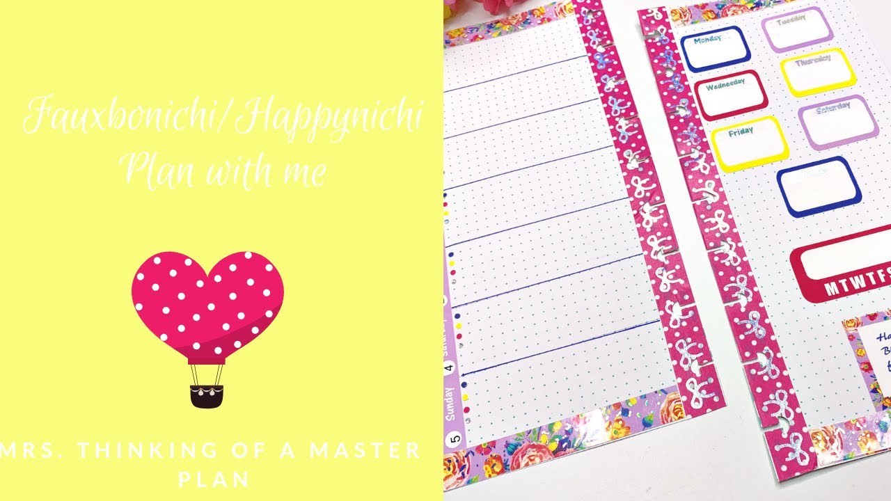 Happy Planner Happynichi/Fauxbonichi Plan  with me 4/29-5/5