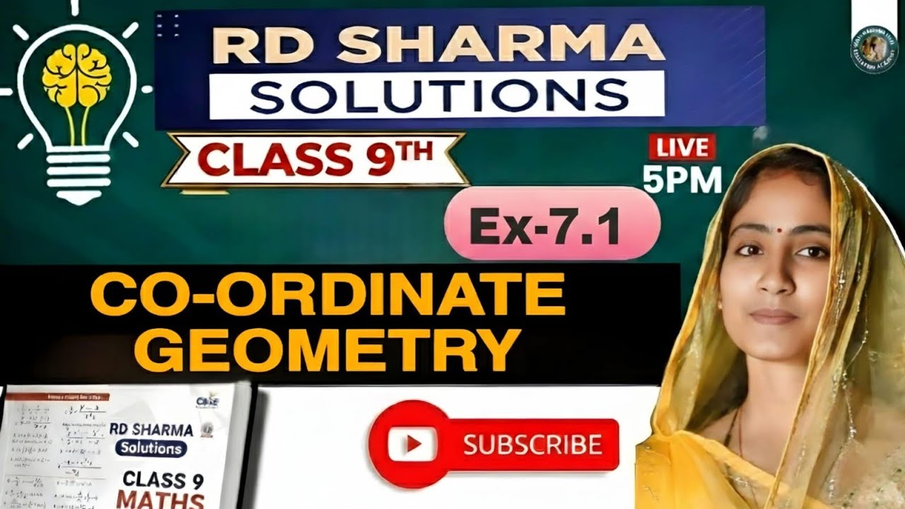 R.D , SHARMA CLASS 9th CHAPTER :- ( CO-ORDINATE GEOMETRY ) EX:- 7.1 LIVE 👍