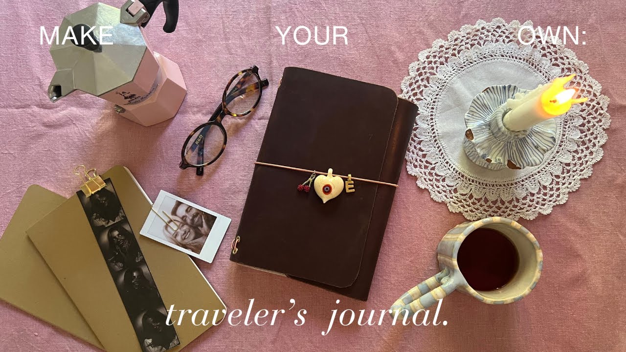 How To: Make YOUR OWN Leather Traveler's Journal ☕️🌟📖