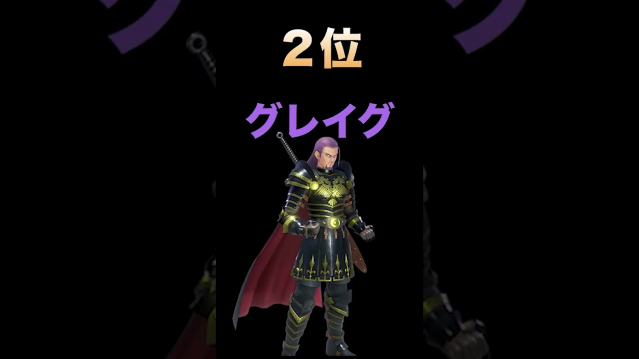 【ドラクエ11】最強キャラランキング！！　#shorts  #ドラクエ #ドラクエ11s #ドラゴンクエスト11過ぎ去りし時を求めてs