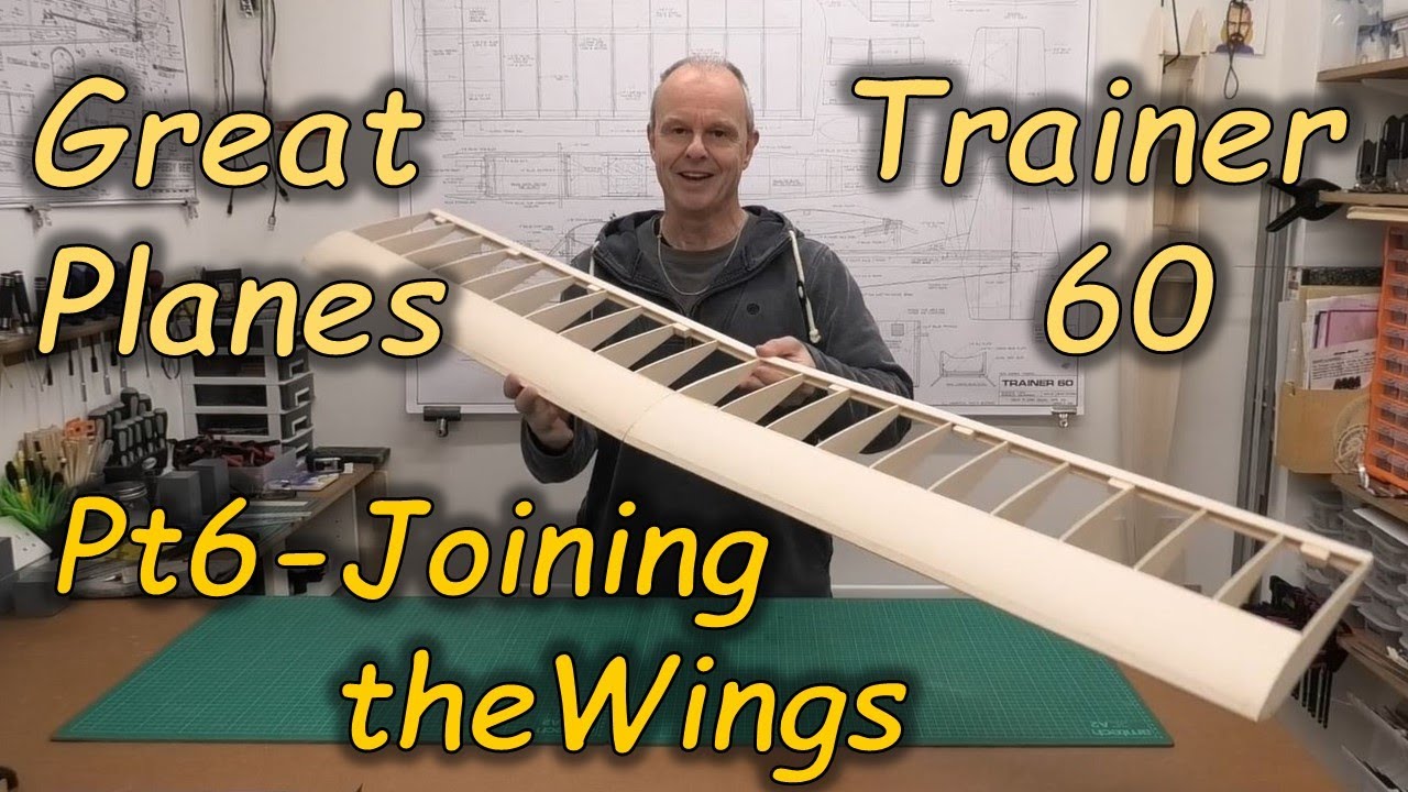 Great Planes Trainer 60: Pt 6 Joining the Wings - Build Series - 65
