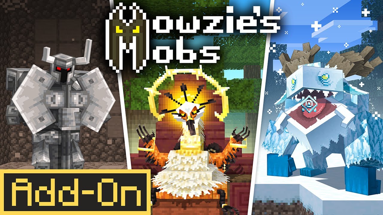 MOWZIE'S MOBS ADDON: подробный обзор официального порта Minecraft Bedrock!