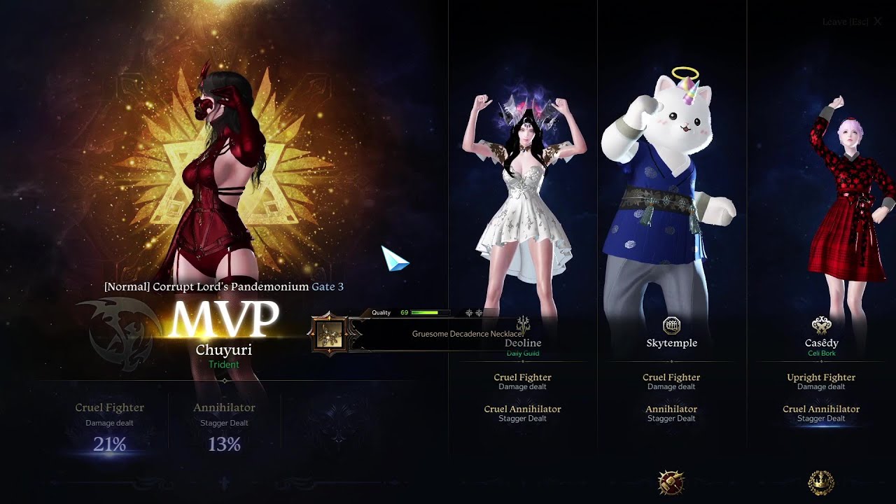 [Lost Ark] Full Swiftness Night's Edge Souleater is not a joke! MVP in Akkan Raid (1600 ilvl)