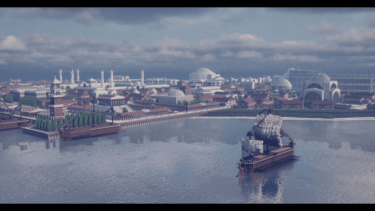 마인크래프트로 만든 판타지 고대 도시 (Conquest Reforged)