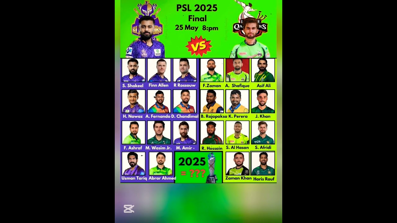 PSL 2025 FINAL LAHORE QALANDARS vs QUETTA GLADIATORS #psl2025 #PSLFinal #LahoreQalandars