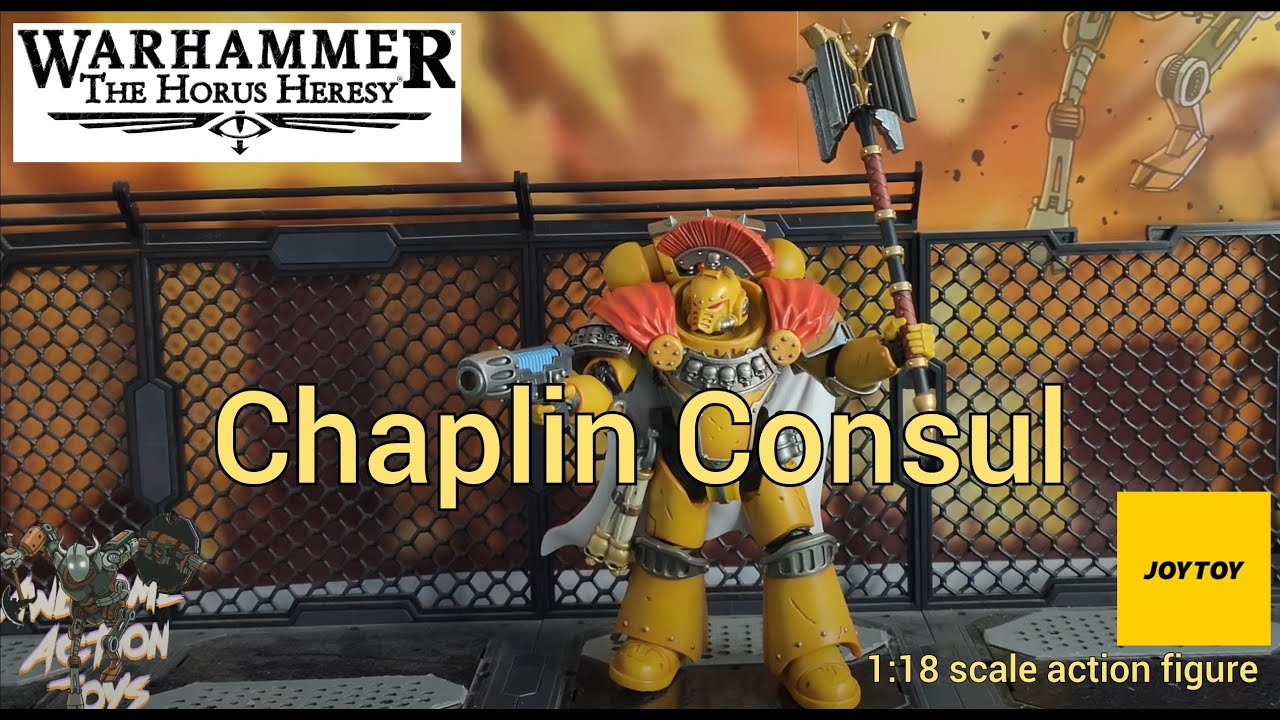 Warhammer The Horus Heresy Imperial Fists Legion Chaplin Consul 1:18 scale action figure by JoyToy