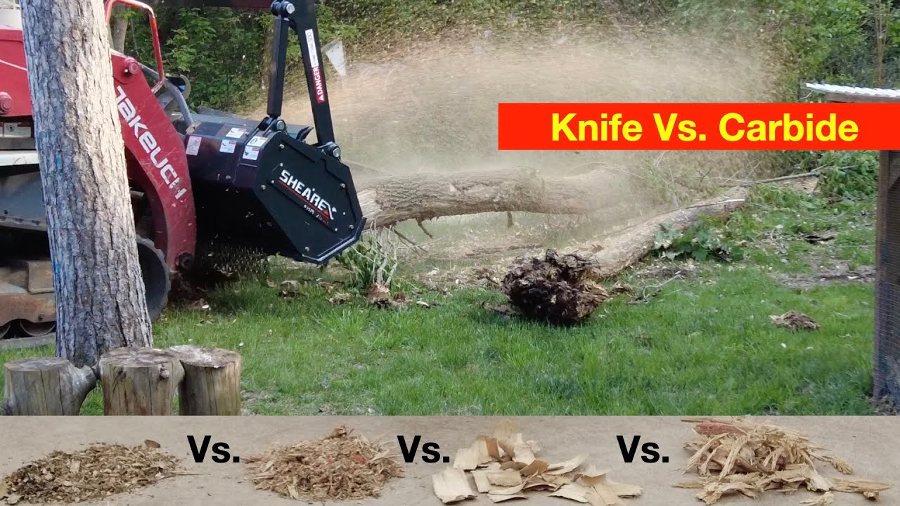Knife vs Carbide: Forestry Drum Mulcher