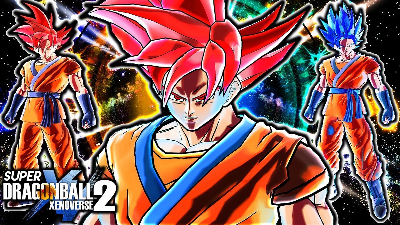 NEW GOD RED EVOLUTION GOKU GAMEPLAY - Dragon Ball Xenoverse 2 SSG Evolution & SSGSS Evolution Goku