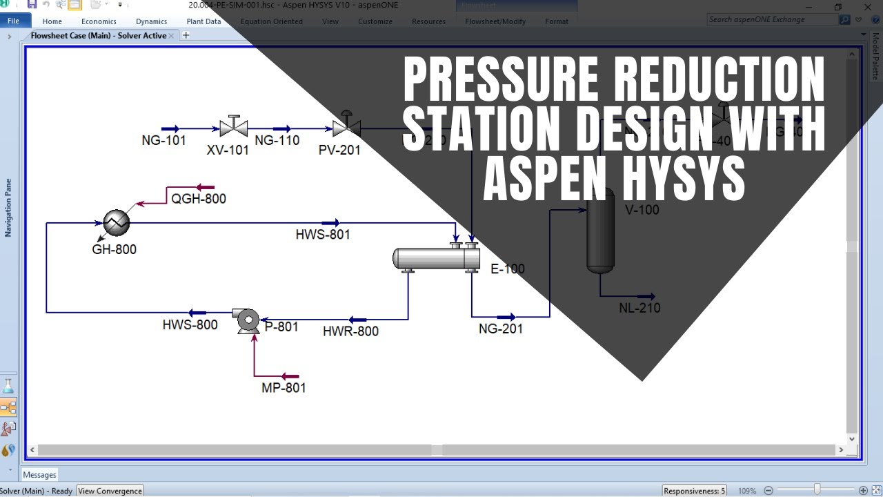 Using Aspen HYSYS to Set the Design Basis of a Natural Gas Pressure Reduction Station