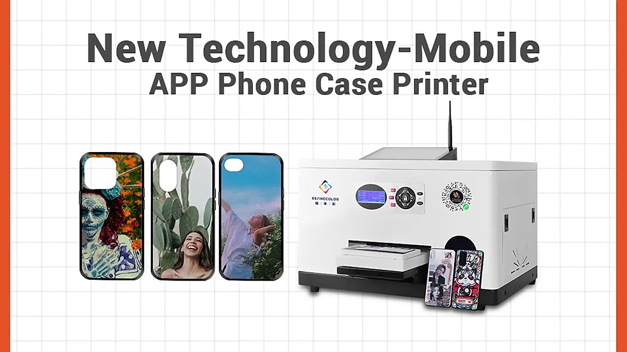 Mobile Phone Case Printer Wifi APP Online Custom Mobile Cover UV Printer