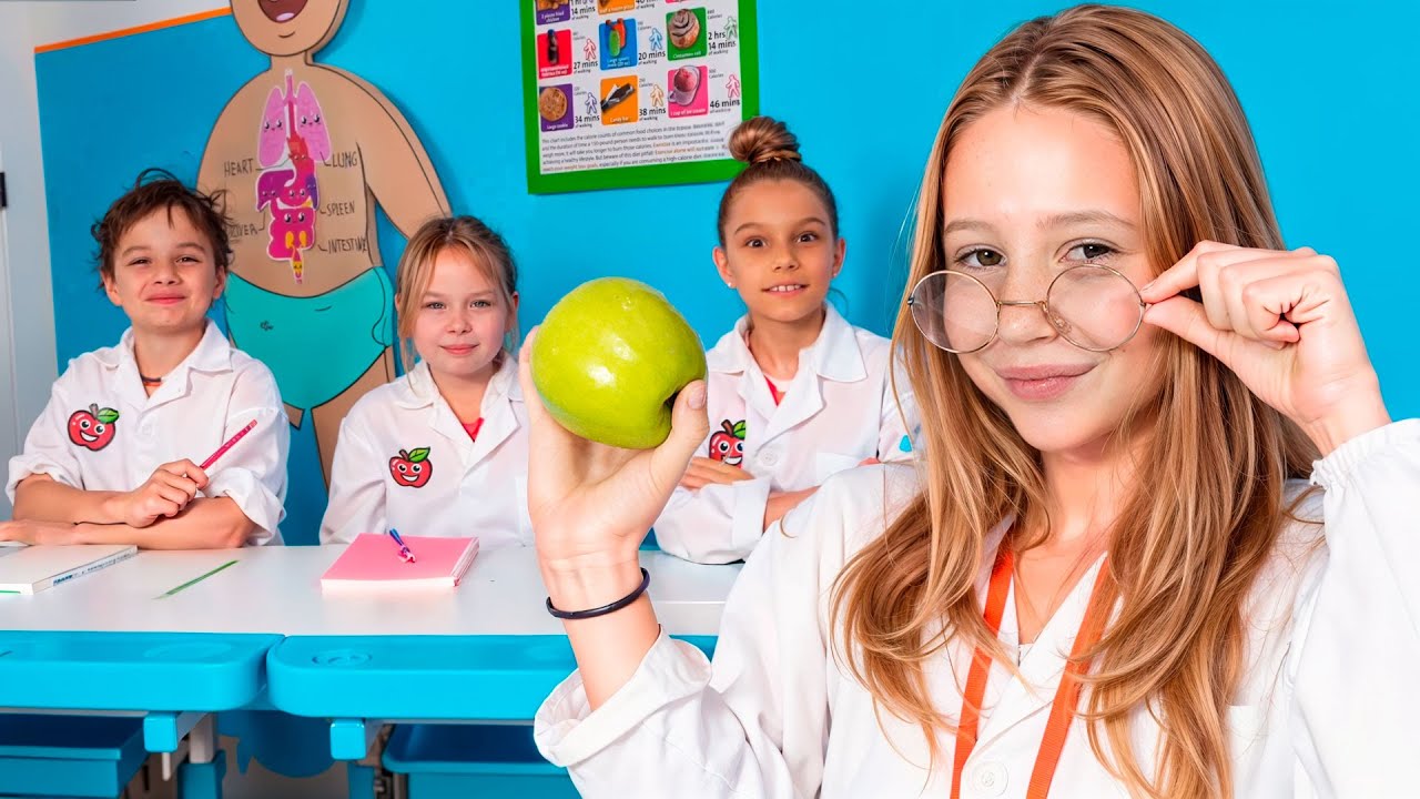 Nastya and the kids' healthy eating video