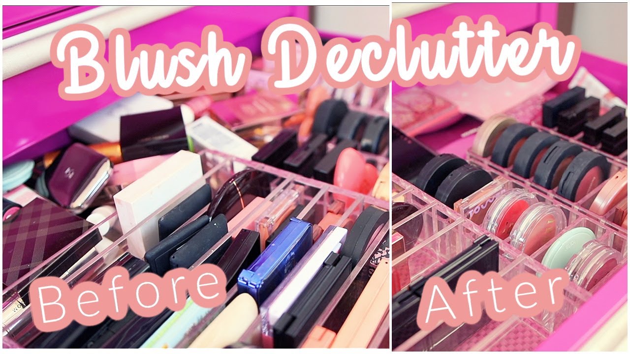 DECLUTTERING MY BLUSH COLLECTION! - MAKEUP DECLUTTER