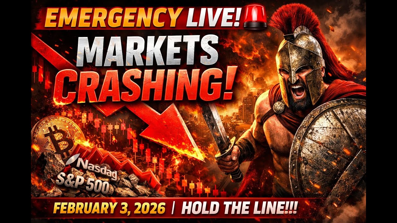 EMERGENCY LIVE: MARKETS CRASHING HARD 📉 FEBRUARY 3, 2026 | HOLD THE LINE!!!