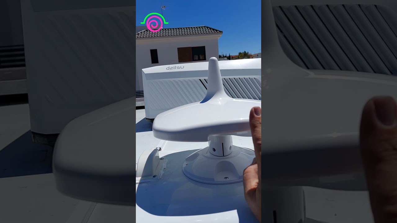 Antena TV para Caravana Exterior Omnidireccional Amplificador DVB-T/DVB-T2/FM/DAB TDT.