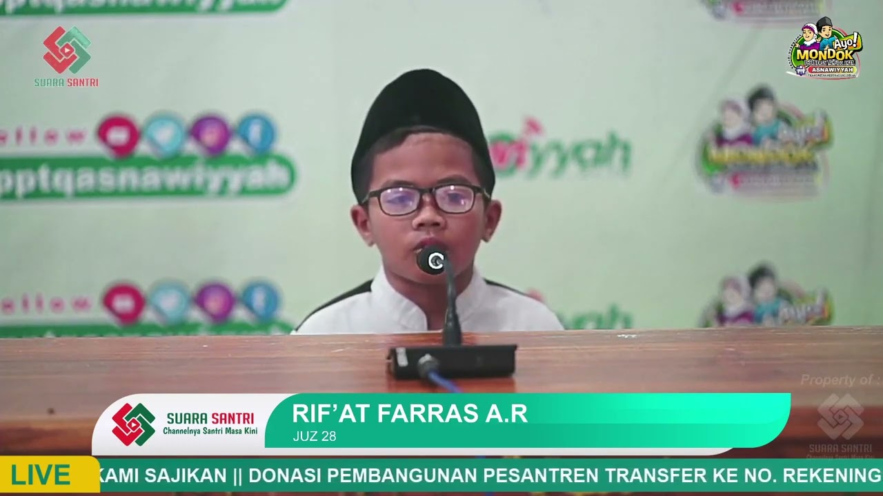 JUZ 28 RIF'AT FARRAS ASYAKIY R  PPTQ Anak Asnawiyyah #shorts #youtubeshorts