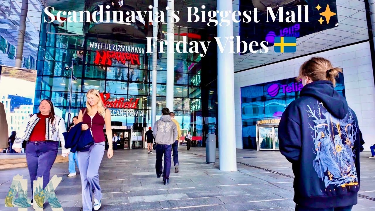 Crazy Big Mall Walk 🇸🇪 | Inside Mall of Scandinavia, Stockholm | 4K Walking Tour 