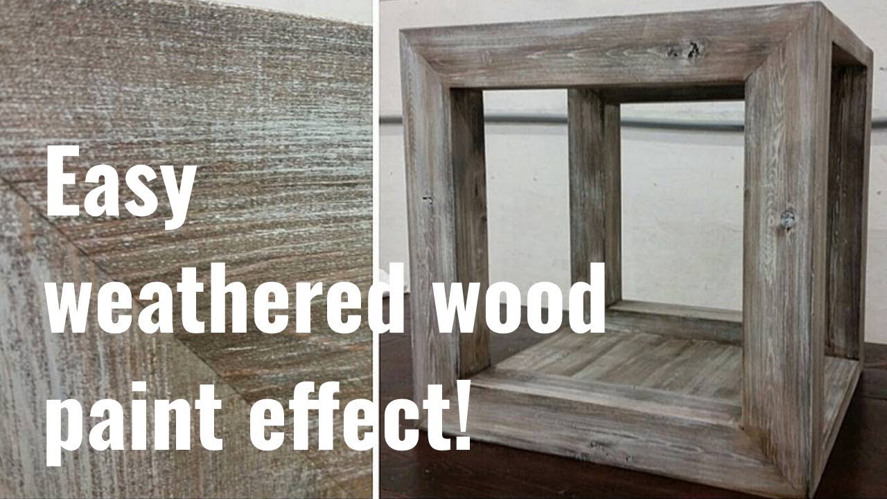 Simple to follow barnwood paint effect tutorial!