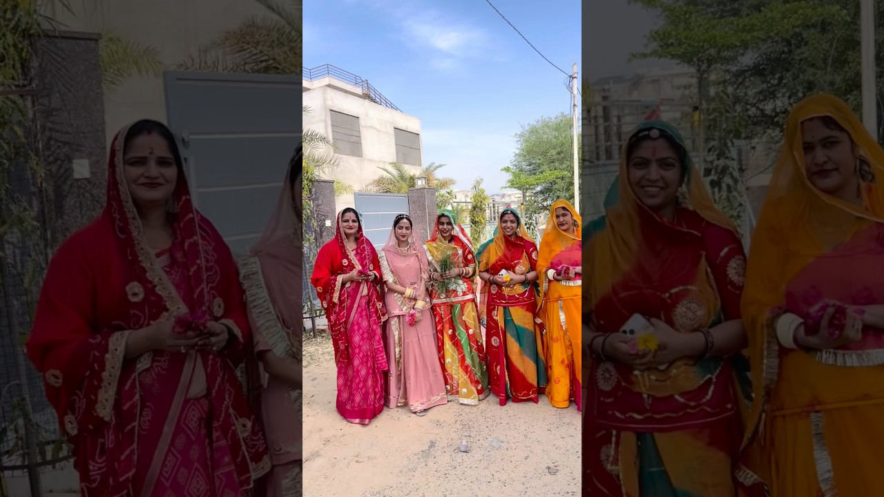 Gangaur pooja day-11🌸#music #singer #yt #rajasthaniposak #shortvideos #viral #viralvideos#Gangaur