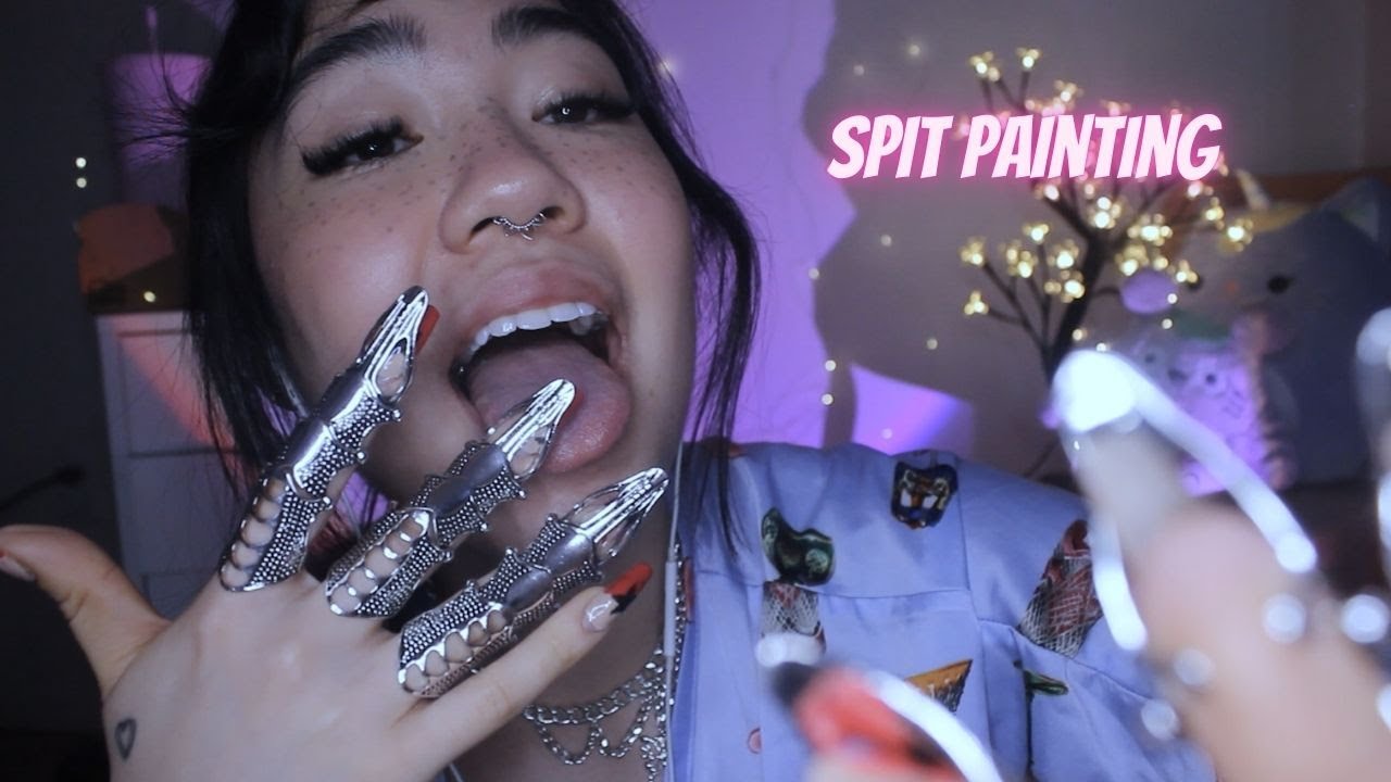 ASMR | Spit Painting (SONS DE BOCA e ANÉIS)