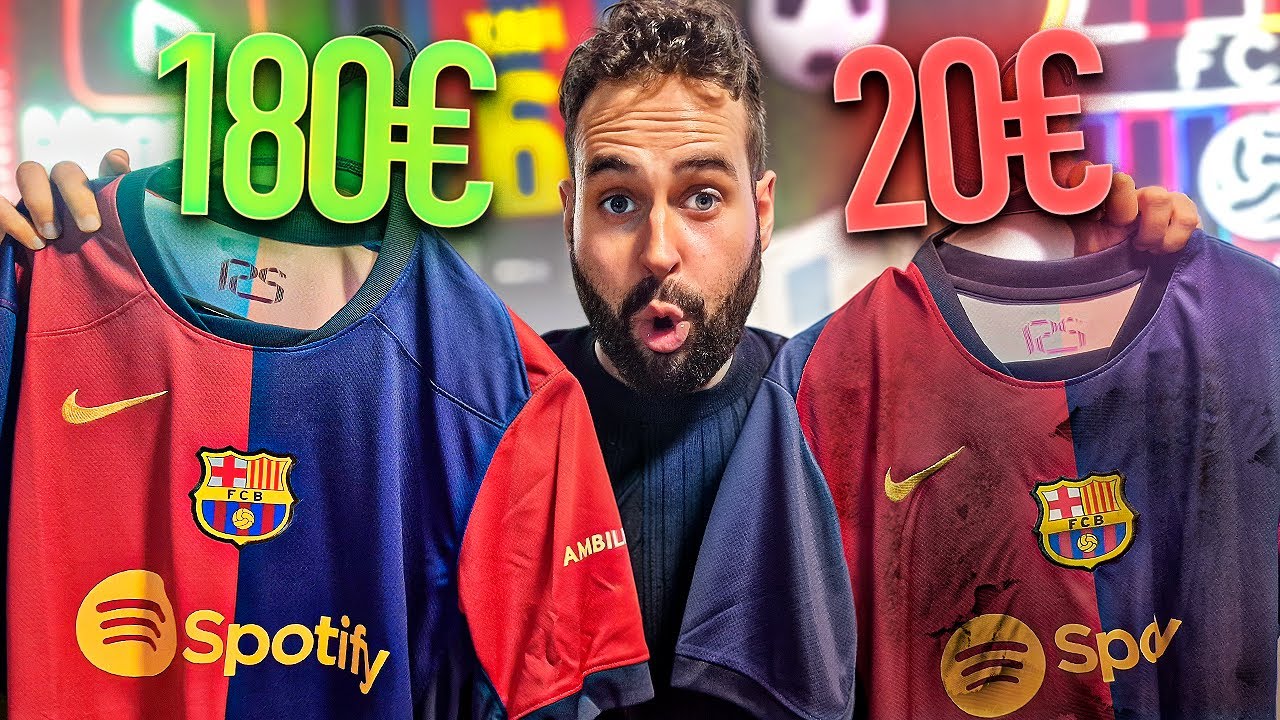CAMISETA FÚTBOL ORIGINAL 180€ vs RÉPLICA 20€ - ¿Conviene gastar más?