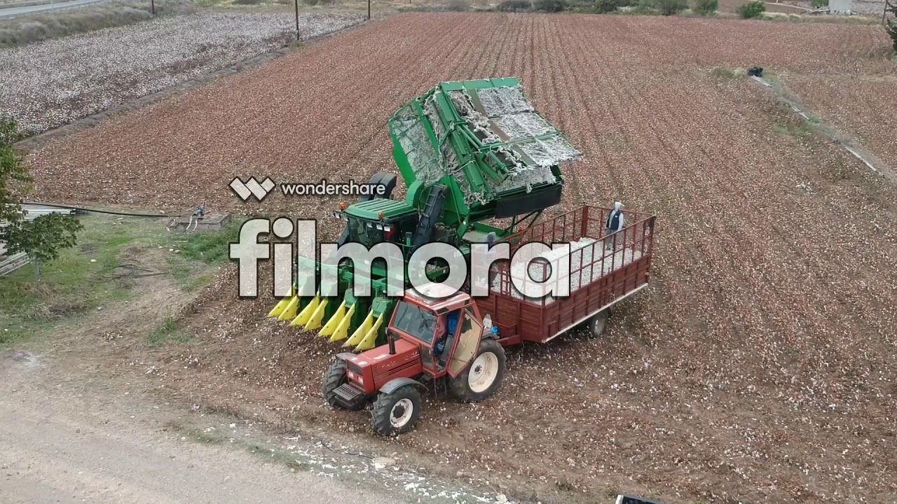 συγκομιδή βαμβακιού με John deere 9965| cotton picking with John deere 9965
