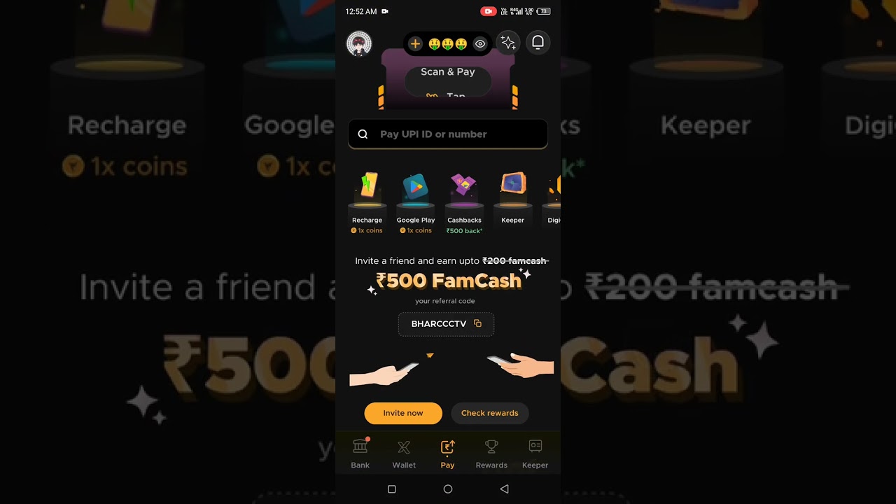 🥳Fampay new trick win 500 instantly 😱 #tricks #fampayapp #winmoneyapp #fampayapp