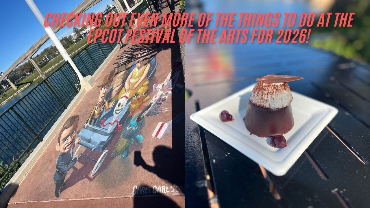 Checking out even more of the things to do at the Epcot festival of the arts for 2026!