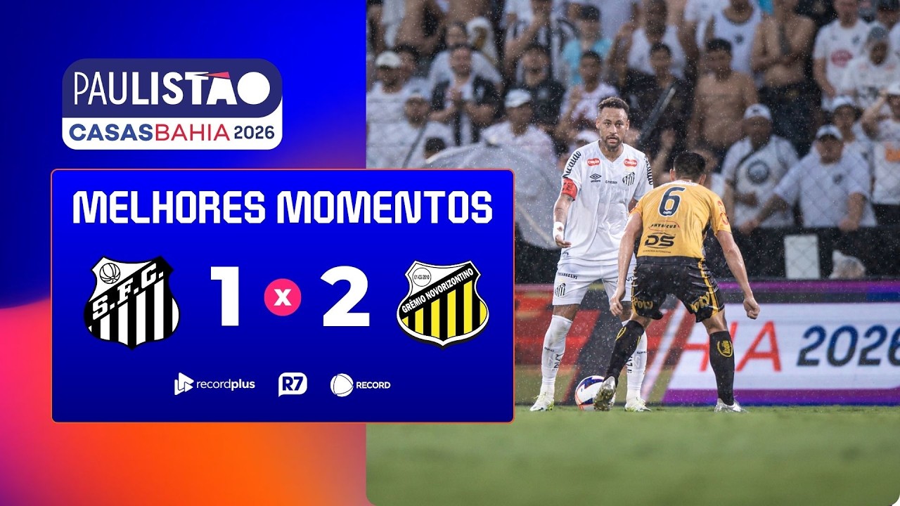 Novorizontino 2 x 1 Santos | Falha de Neymar, gol no fim e queda do Peixe