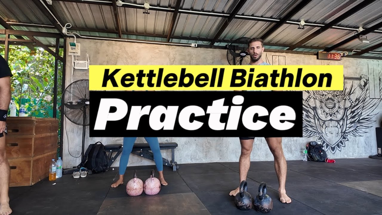 Kettlebell Biathlon Practice | Double Kettlebell Jerk | Single Kettlebell Snatch 