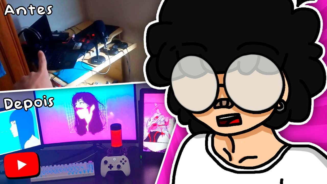 Meu Setup Gamer montado apenas com dinheiro do YouTube 🤑 + Vale a pena ser Youtuber?