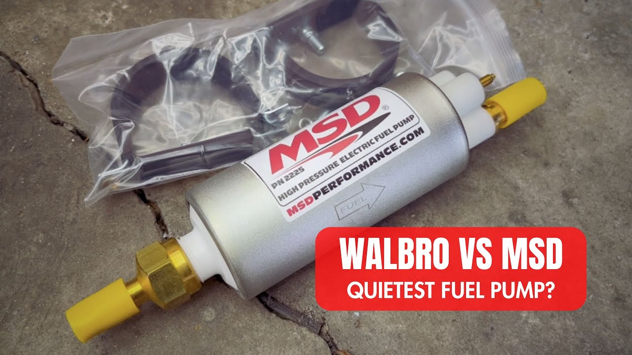 Quietest Fuel Pump - Testing Walbro 255 and MSD Fuel Pumps