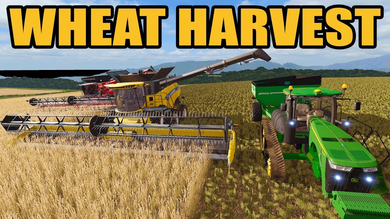 WHEAT HARVEST IS FINALLY HERE | JOHN DEERE, CASE IH & NEW HOLLAND RUNNING SIDE X SIDE | EP #47