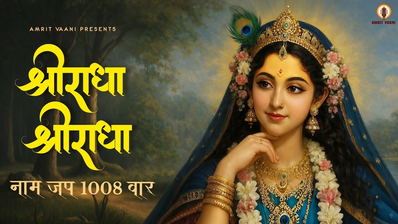 Shree Radha Naam Jap 1008 Times | श्री राधा 1008 बार नाम जप |Radha Rani Mantra Chanting |Bhakti Song
