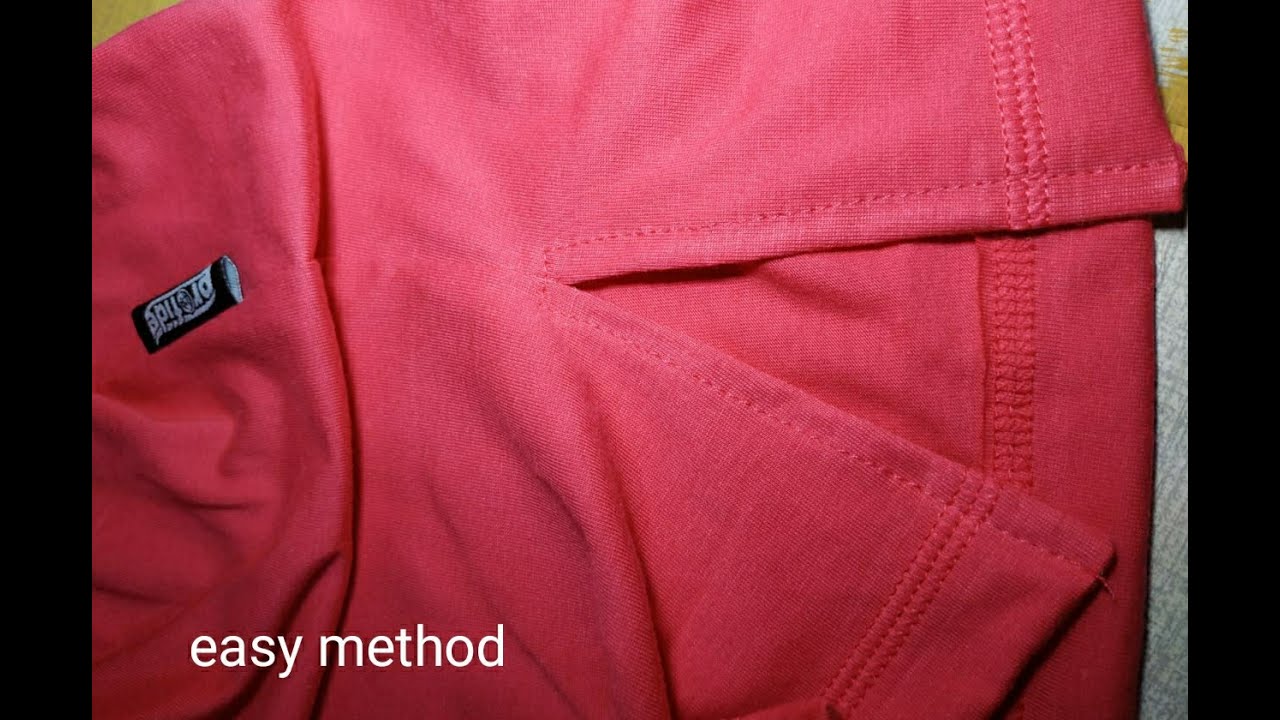 How to sew slits on shirt . Cara menjahit belahan baju